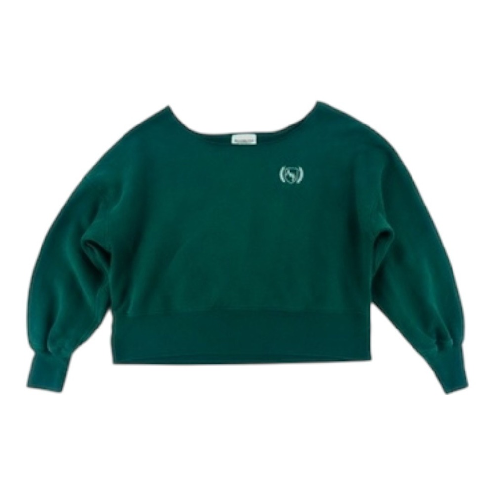 Abercrombie &‎ Fitch Soft A&F Green Cropped Sweatshirt Size S